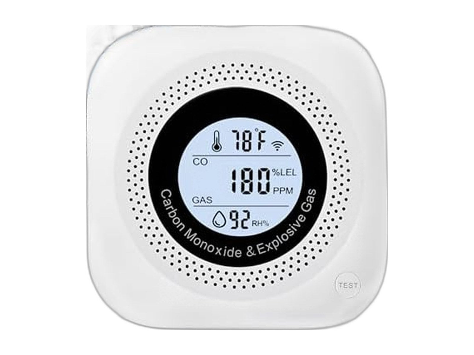 carbon monoxide detectors 2pack 4 in 1 on white background