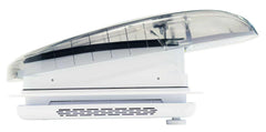 Carbonogy RV roof vent fan with clear smoked cover, side profile