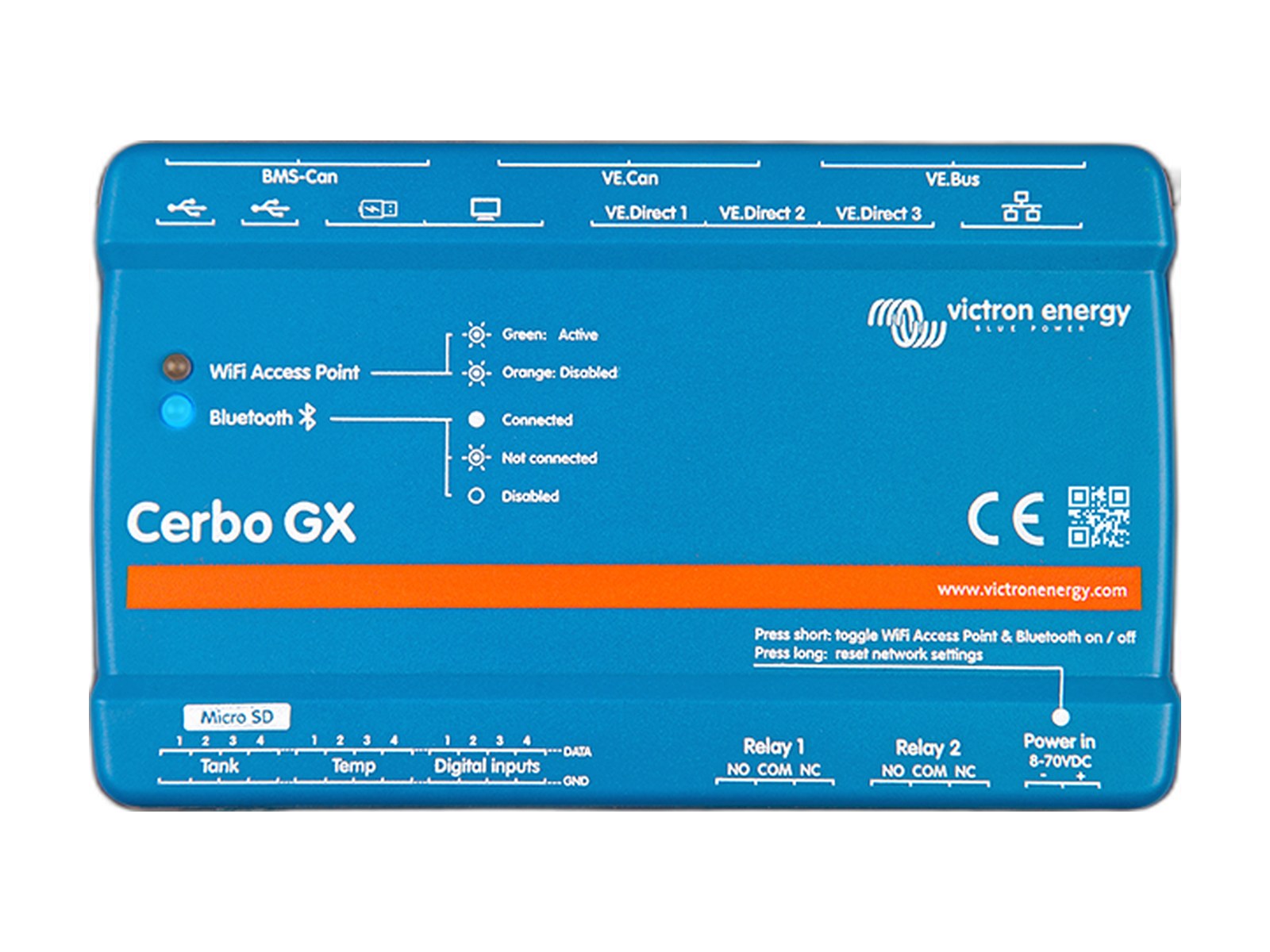 cerbo gx mk2 on white background