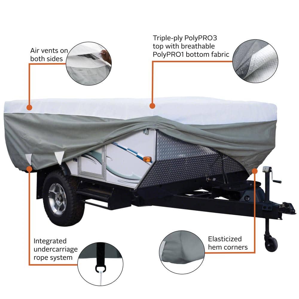 Classic Accessories folding camping trailer cover 14-16 ft