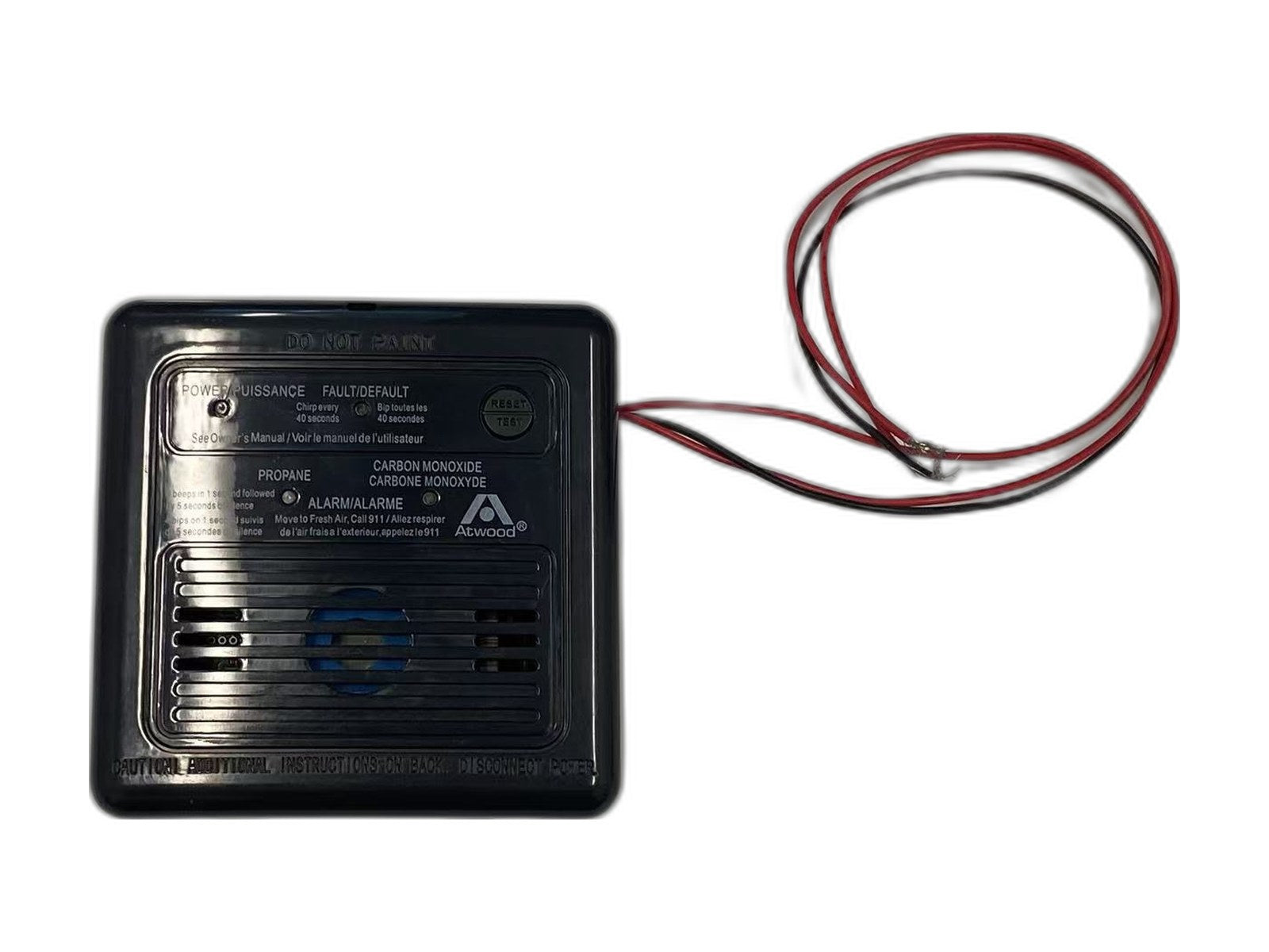 co2 detector on white background