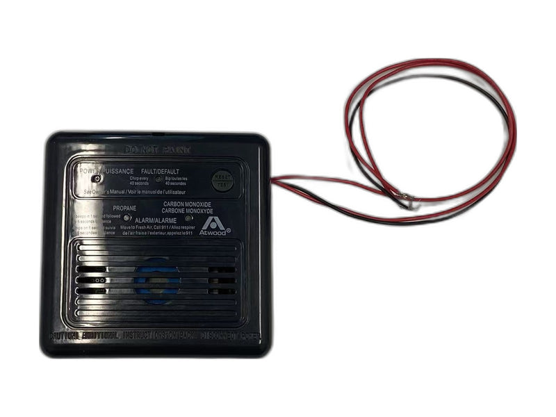 RV CO2 detector audible visual alarm