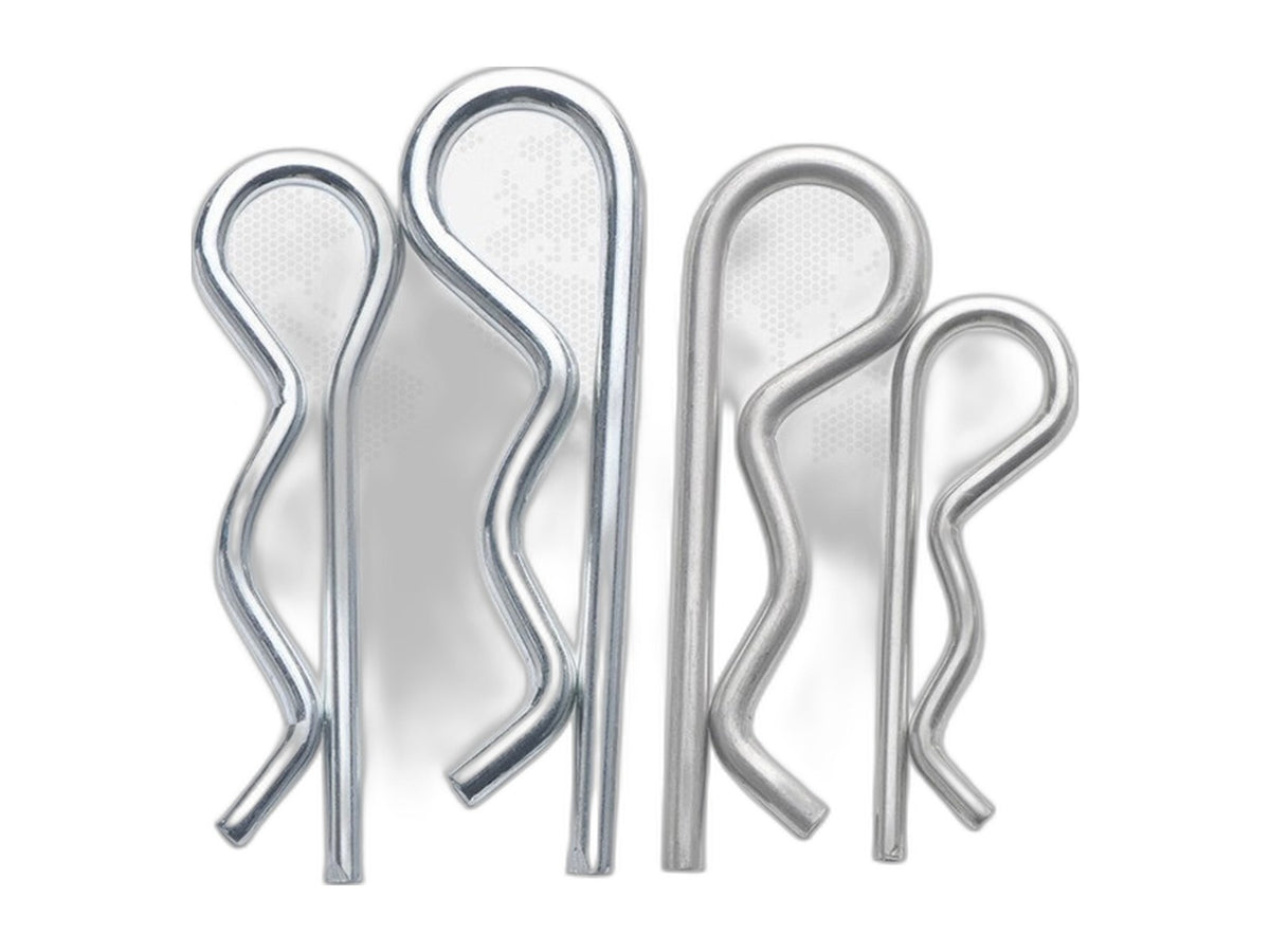 Zinc plated cotter pin for RV wheel bearing