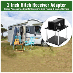 RV bumper 2-inch receiver adapter