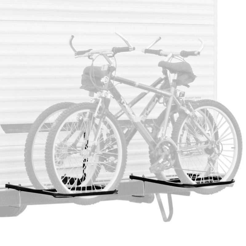 RV bumper-mount bike rack