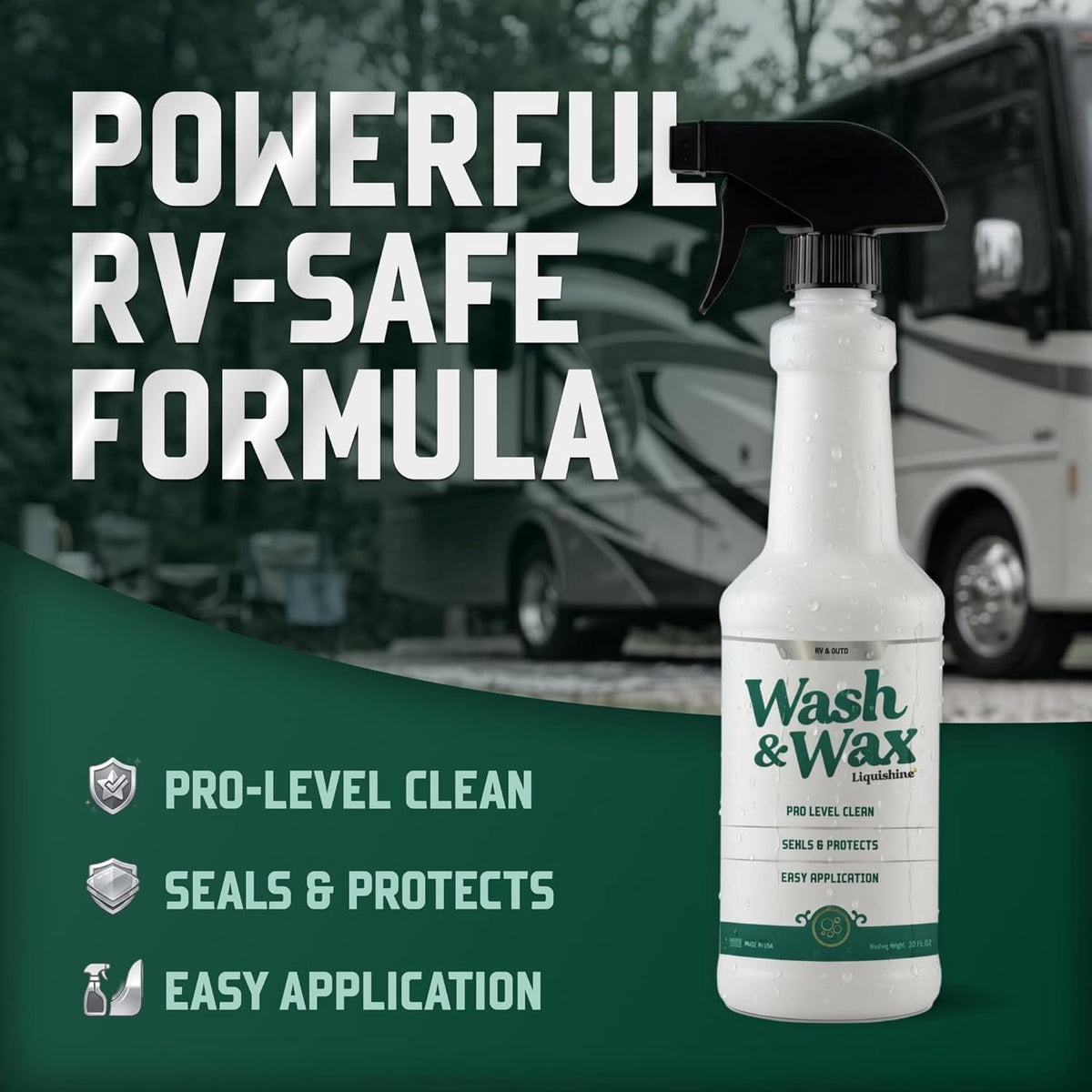 Liquishine RV wash and wax bottle, view 3