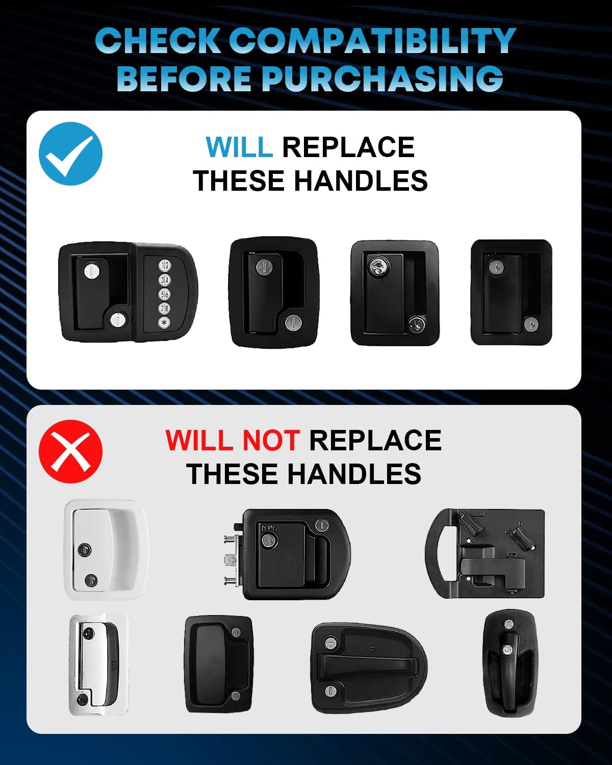 Kohree keyless RV door lock, view 5