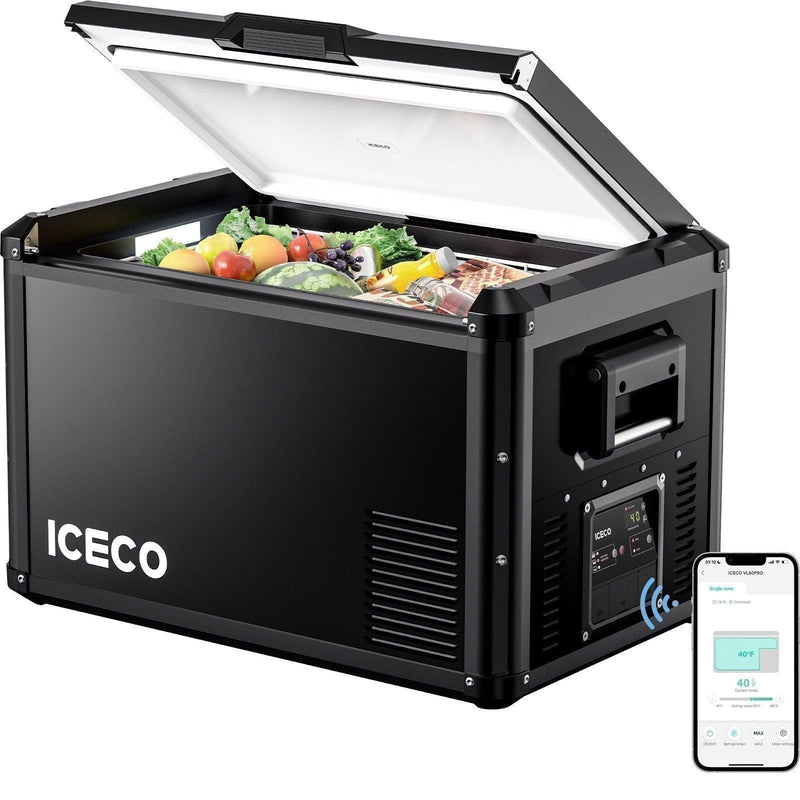 ICECO VL45ProS single zone portable fridge freezer, black