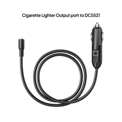 BLUETTI 12V 24V DC power cable cigarette plug to barrel connector