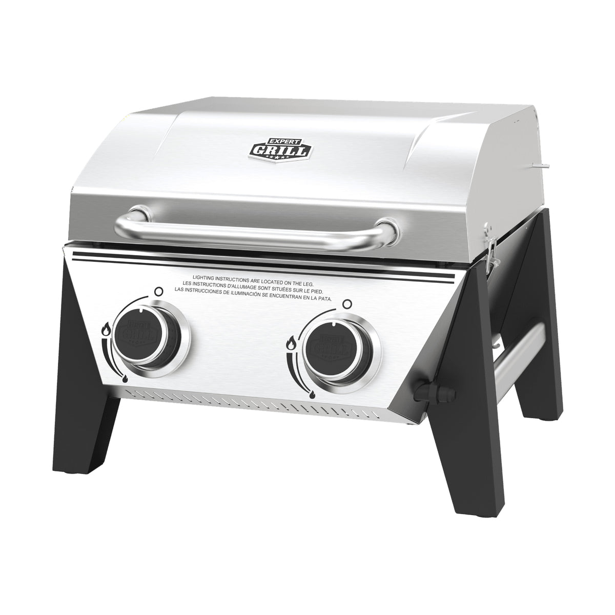 Expert Grill 2-burner tabletop grill, view 2
