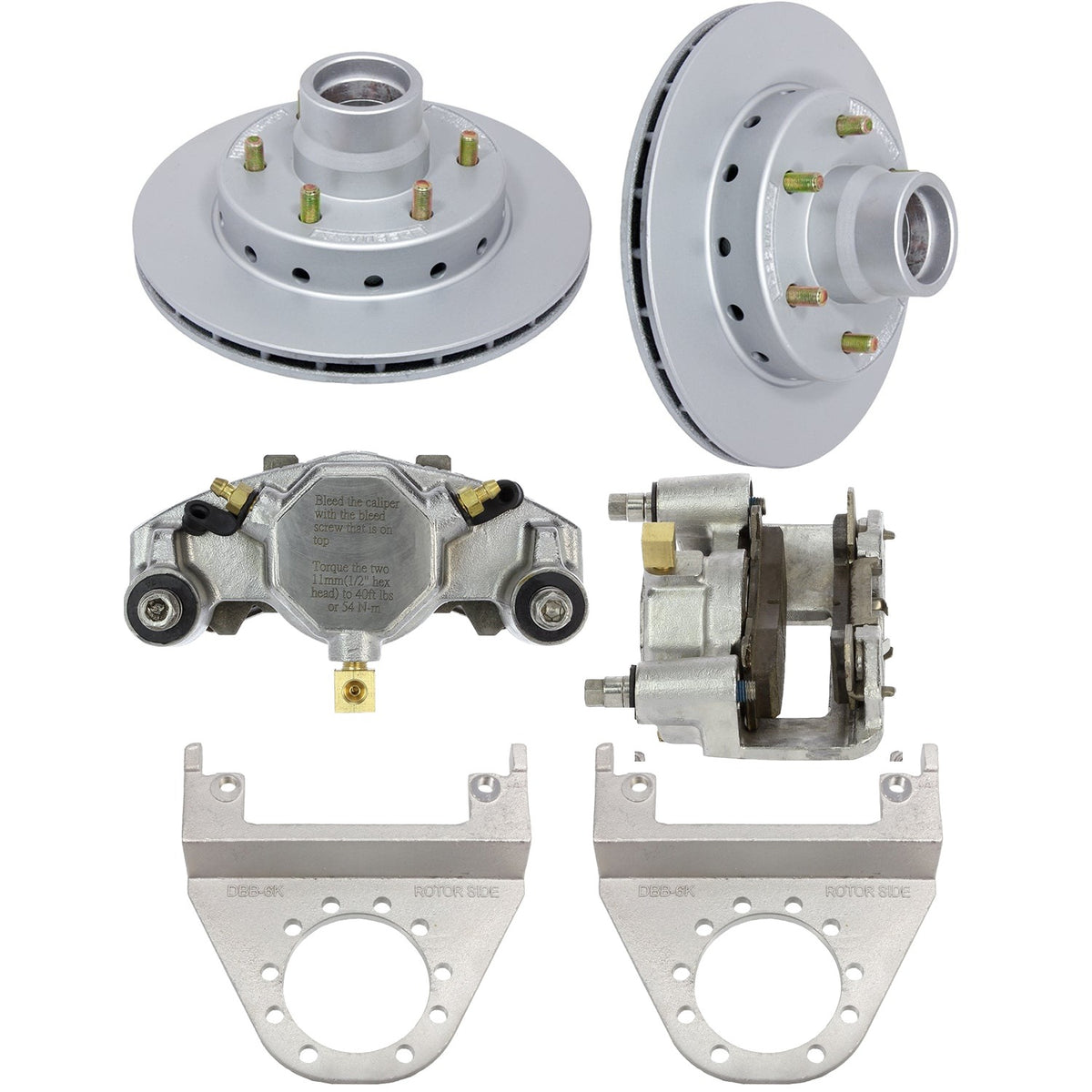 DeeMaxx 6K closed-bracket disc brake kit: MAXX rotor/hubs, stainless calipers, brackets