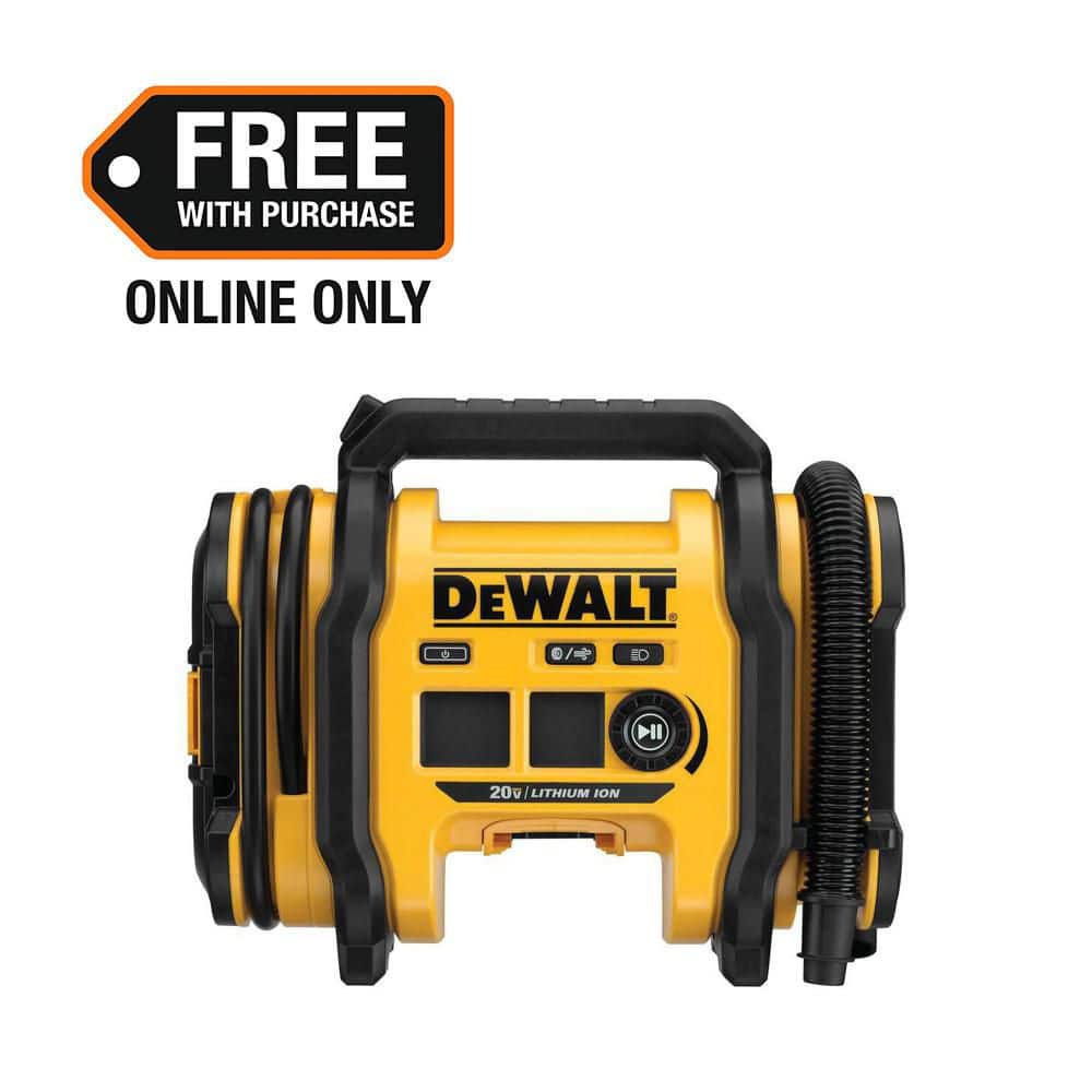 DEWALT 20V MAX portable tire inflator
