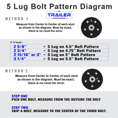 How to measure trailer axle hubface and spring center