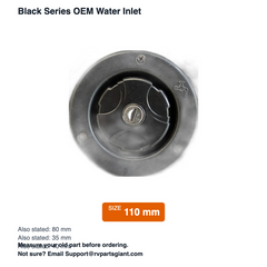 Black Series OEM Water Inlet - dimensions