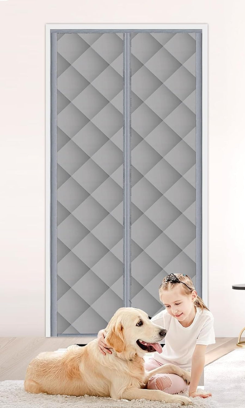Insulated Magnetic Door Curtain Triple-Layer – product photo