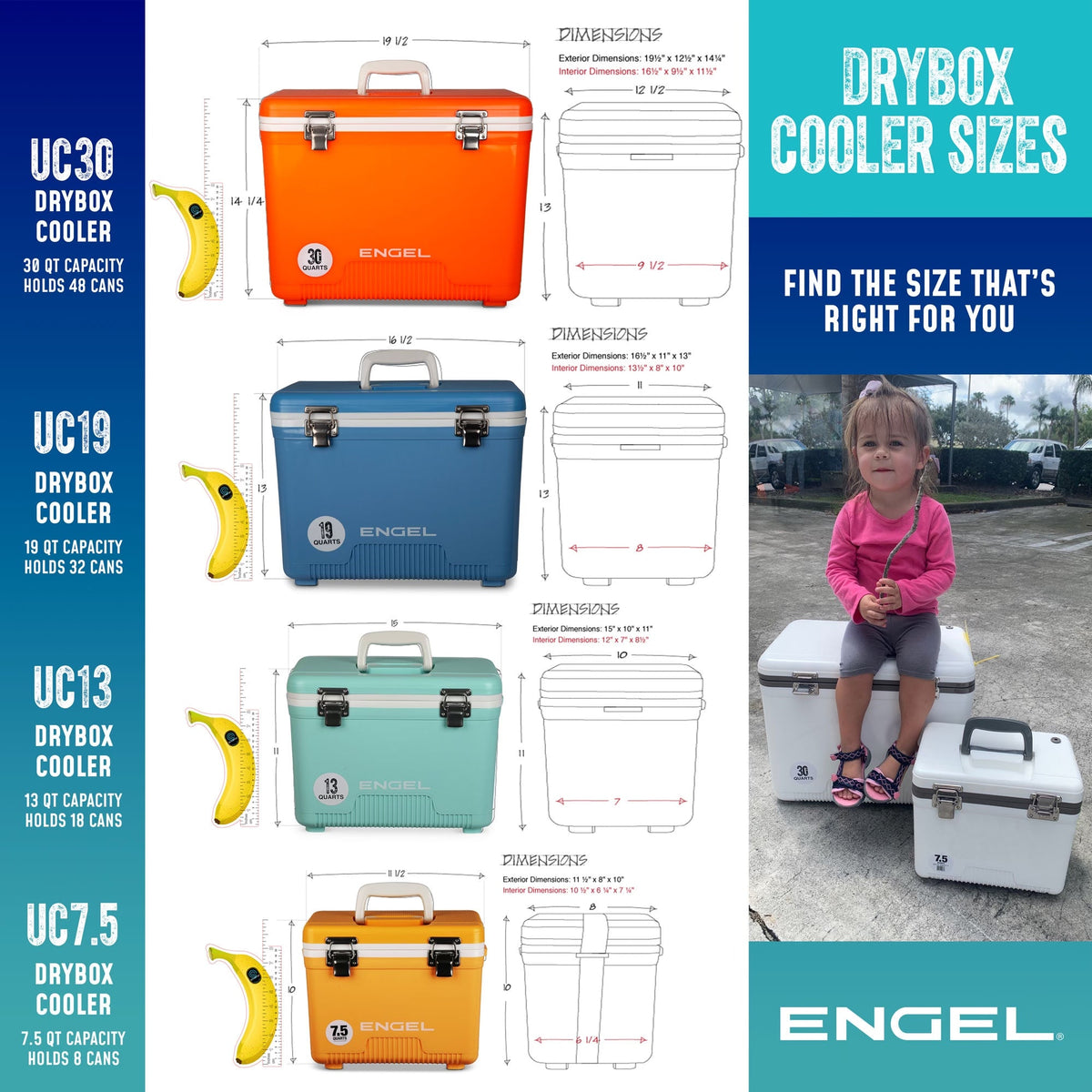 Engel UC19 19 Qt Dry Box Cooler