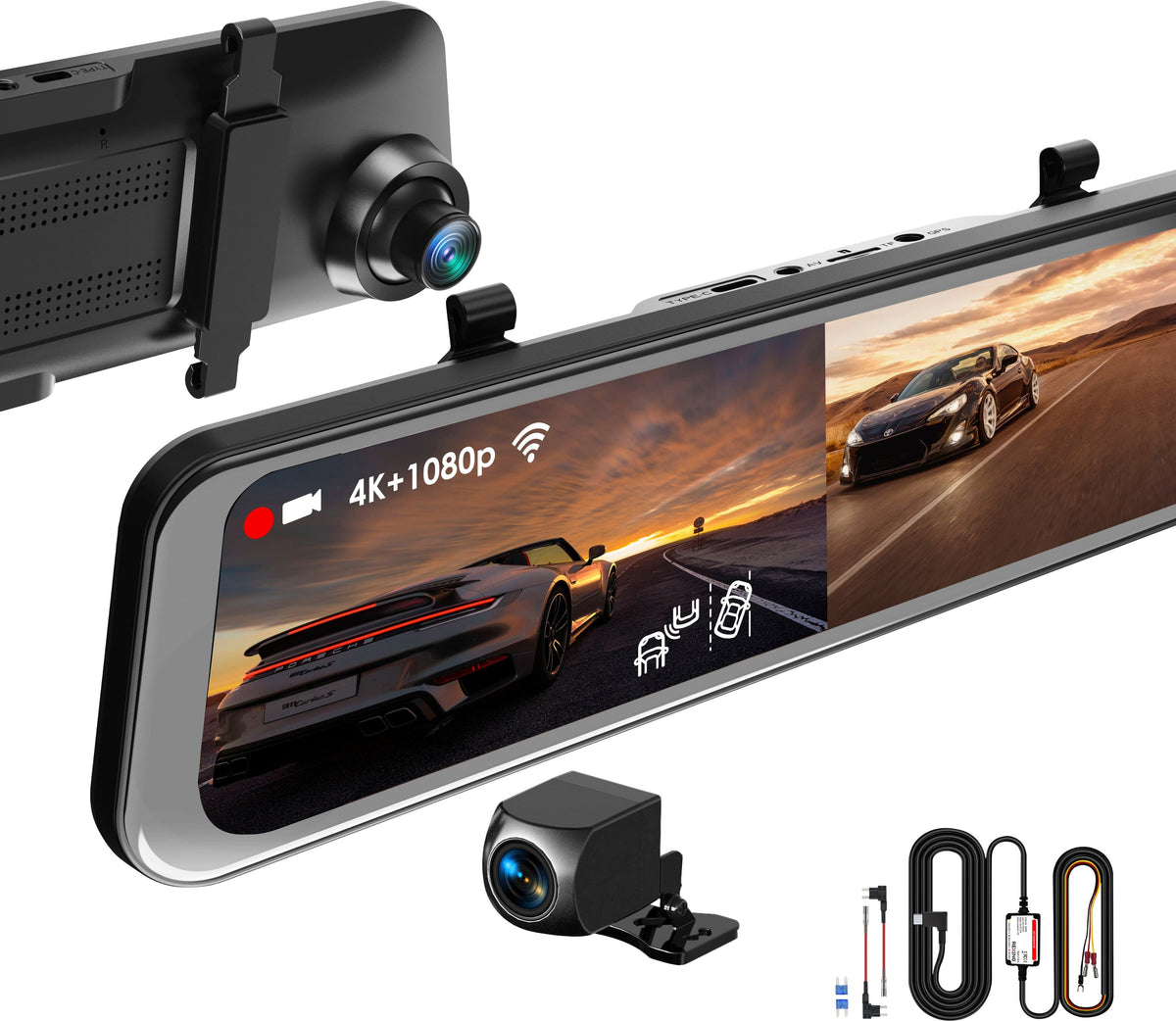 4K mirror dash cam