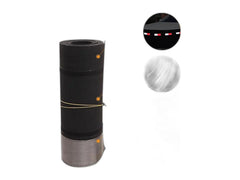 RV winter skirting roll with reflective strips