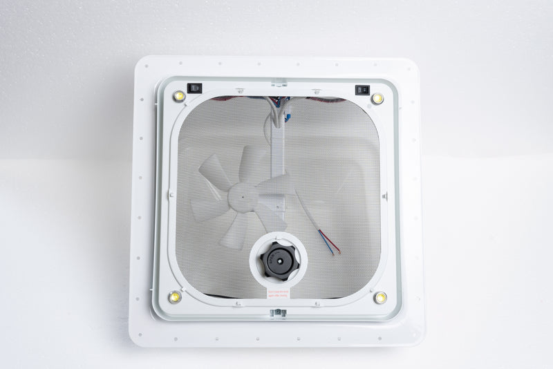 Basic Bathroom Fan with LED Light - 12v