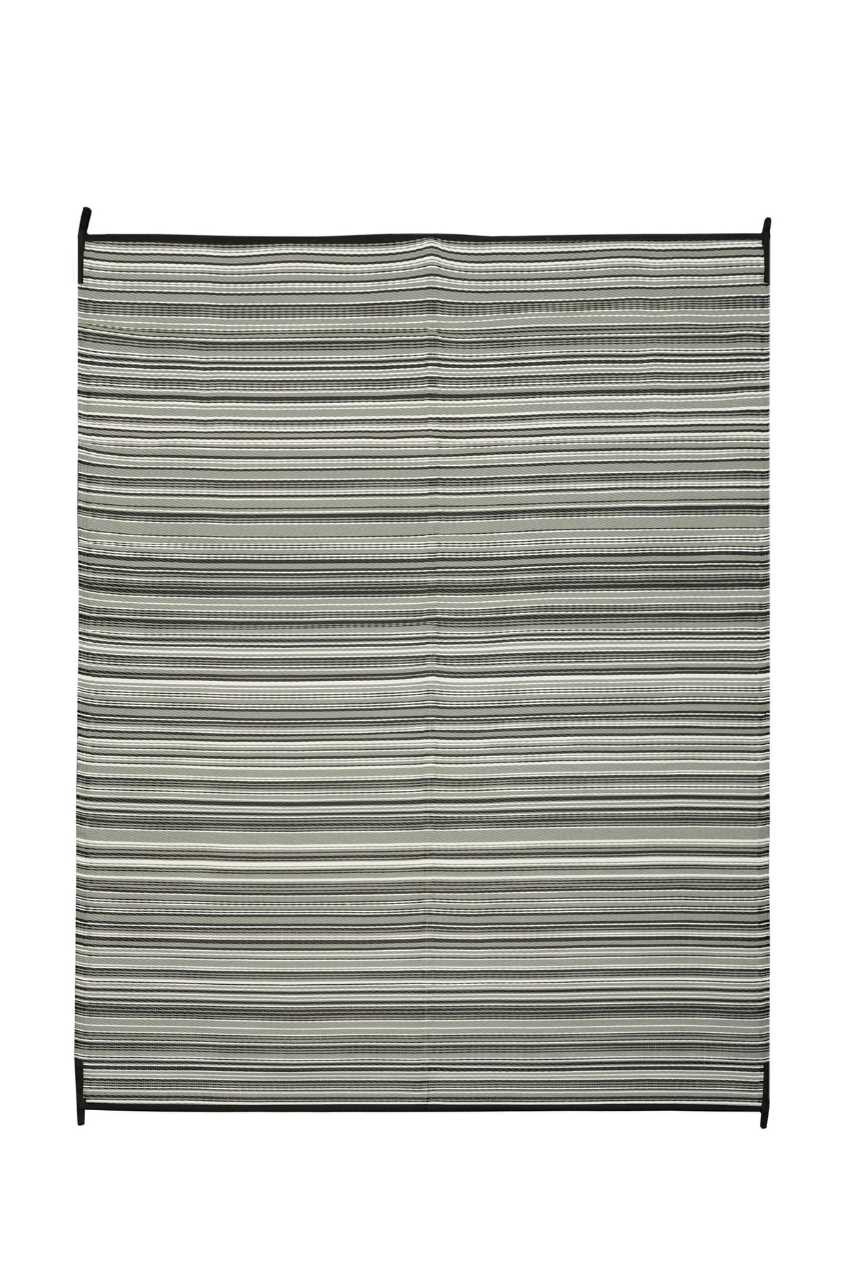 Reversible RV patio mat 6 x 9 ft, gray