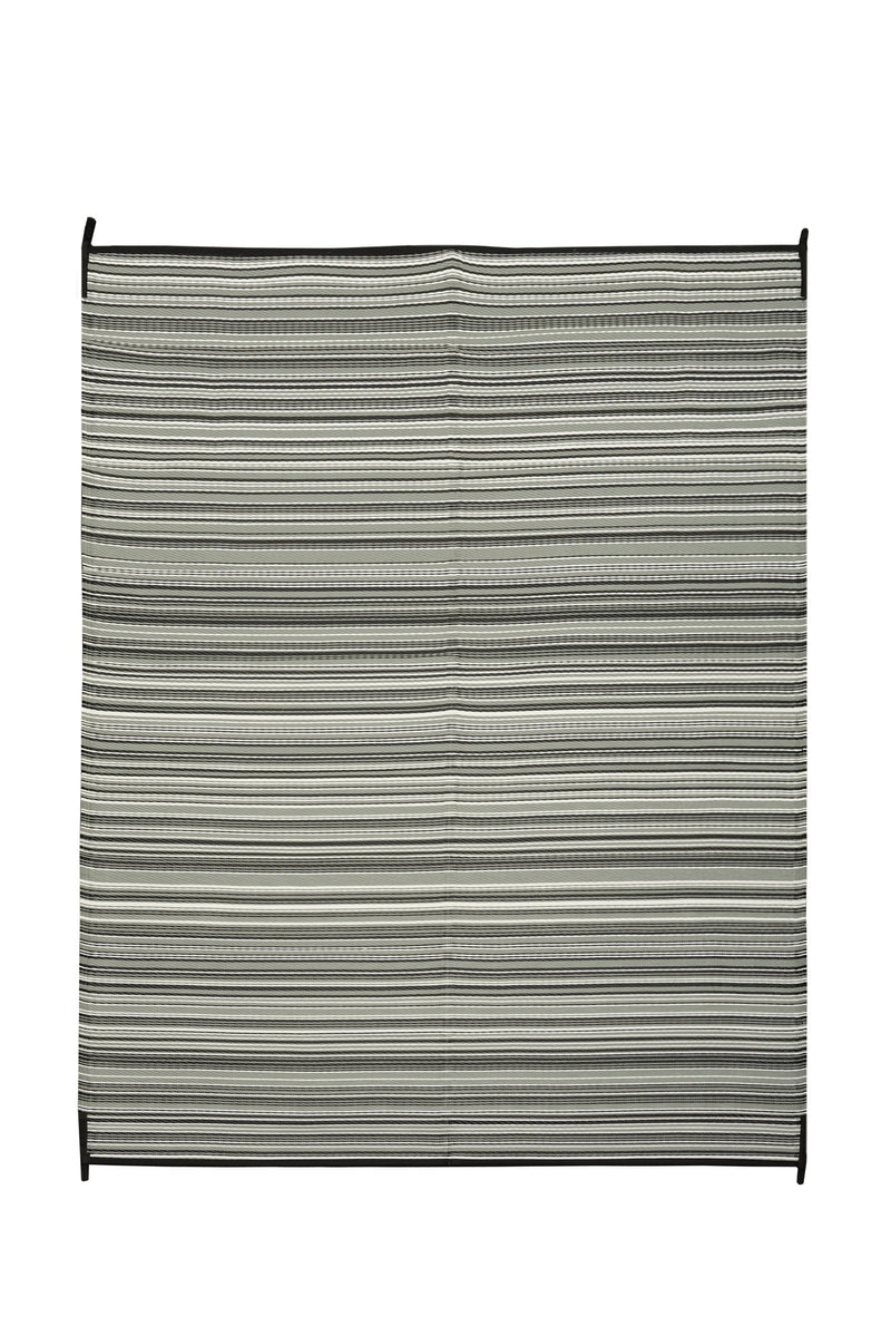Reversible RV patio mat 6 x 9 ft, gray