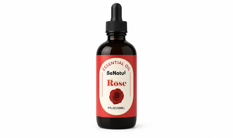BeNatu Rose Essential Oil 4 fl oz with Dropper for Diffusers – BeNatu