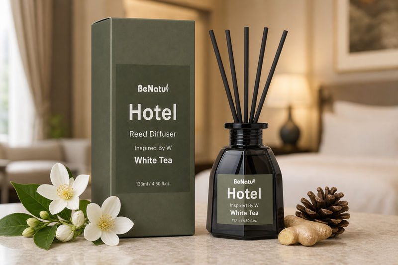 BeNatu Hotel White Tea Reed Diffuser Oil 4.5 fl oz – BeNatu