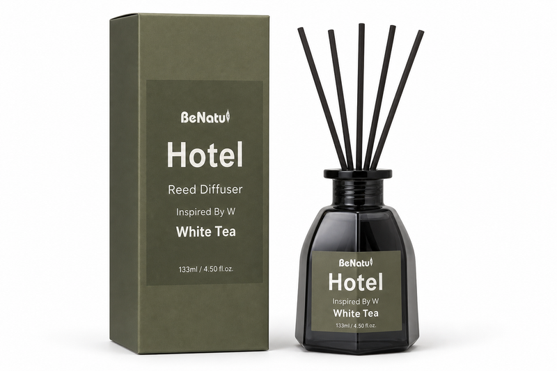 BeNatu Hotel White Tea Reed Diffuser Oil 4.5 fl oz – BeNatu