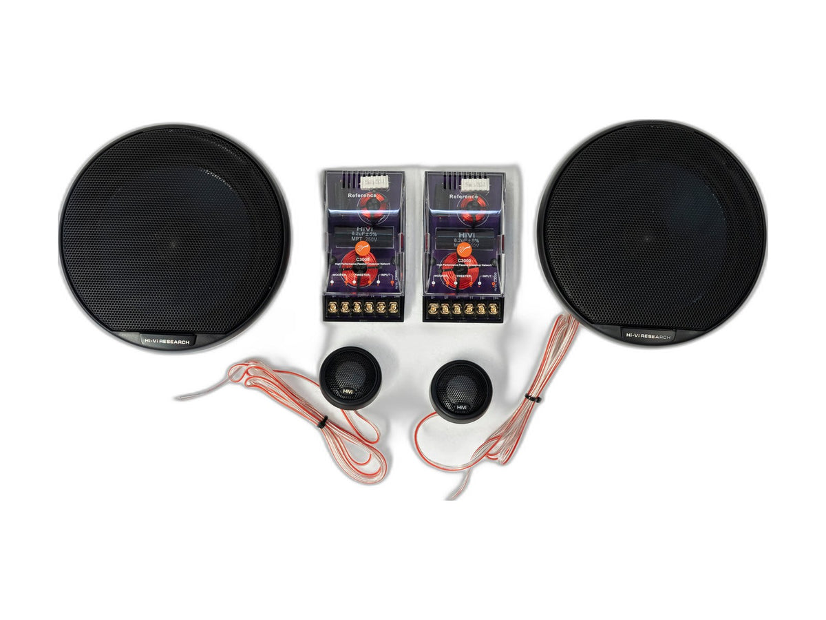 Black Series nine piece HiFi stereo speaker system