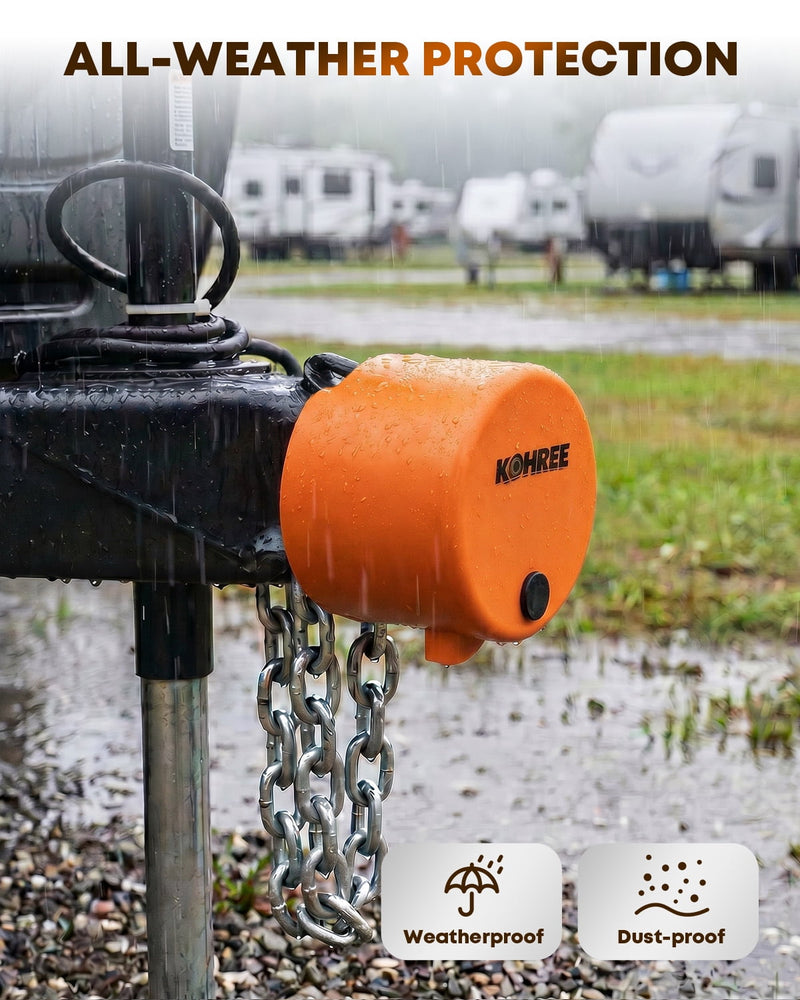 Kohree orange coupler lock, view 4