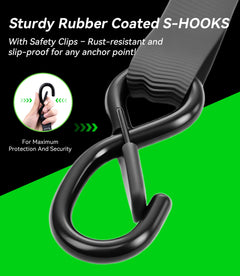 Heavy-duty ratchet straps 1 inch x 15 ft, 4-pack