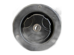 Black Series OEM lockable water fill inlet on white background