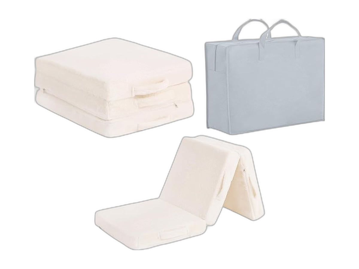 Foldable kids tri-fold nap mat washable