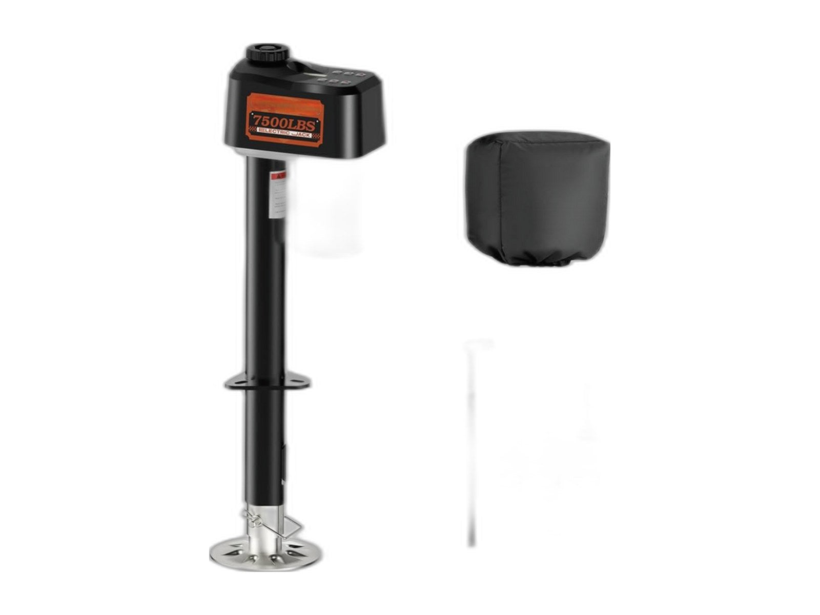 front electric leg on white background