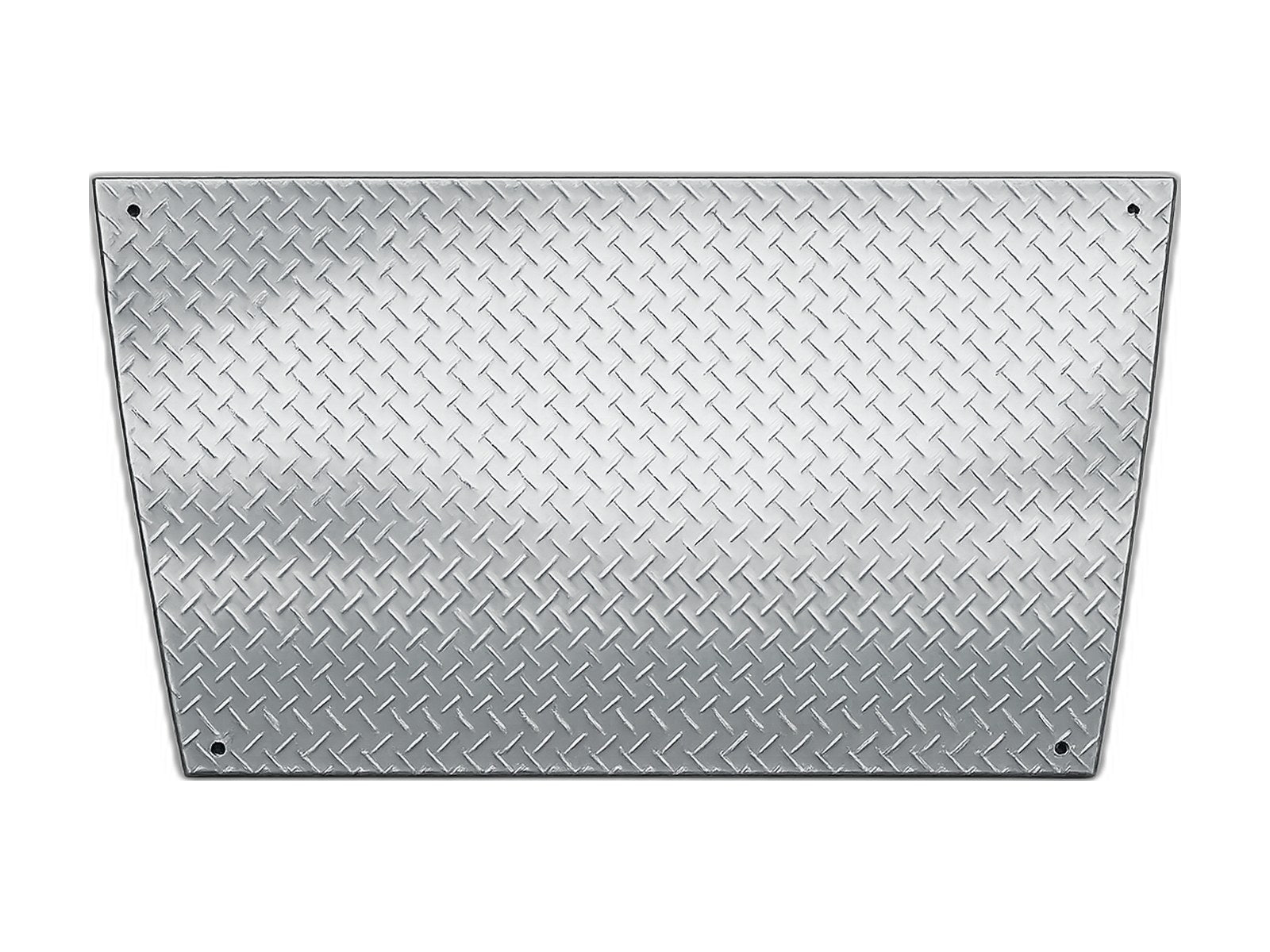 front end diamond plate on white background