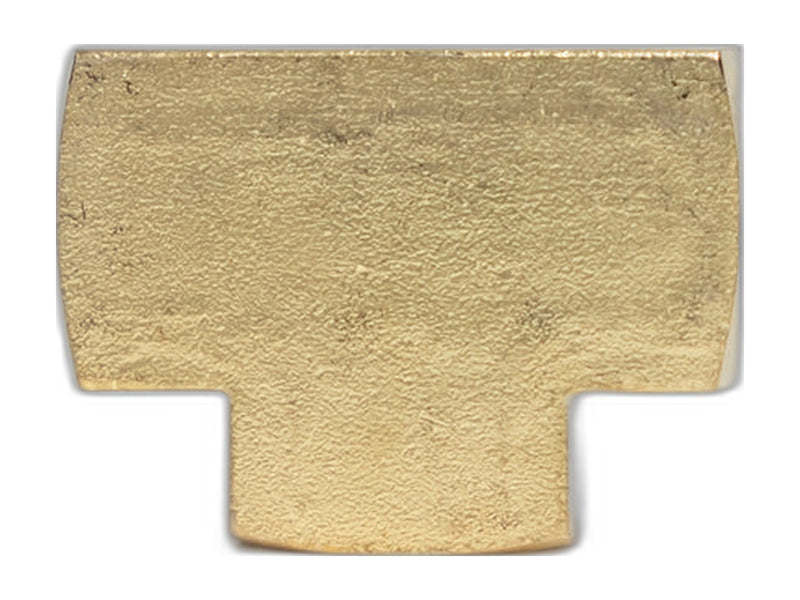 Brass gas T fitting 11mm hose barb propane splitter