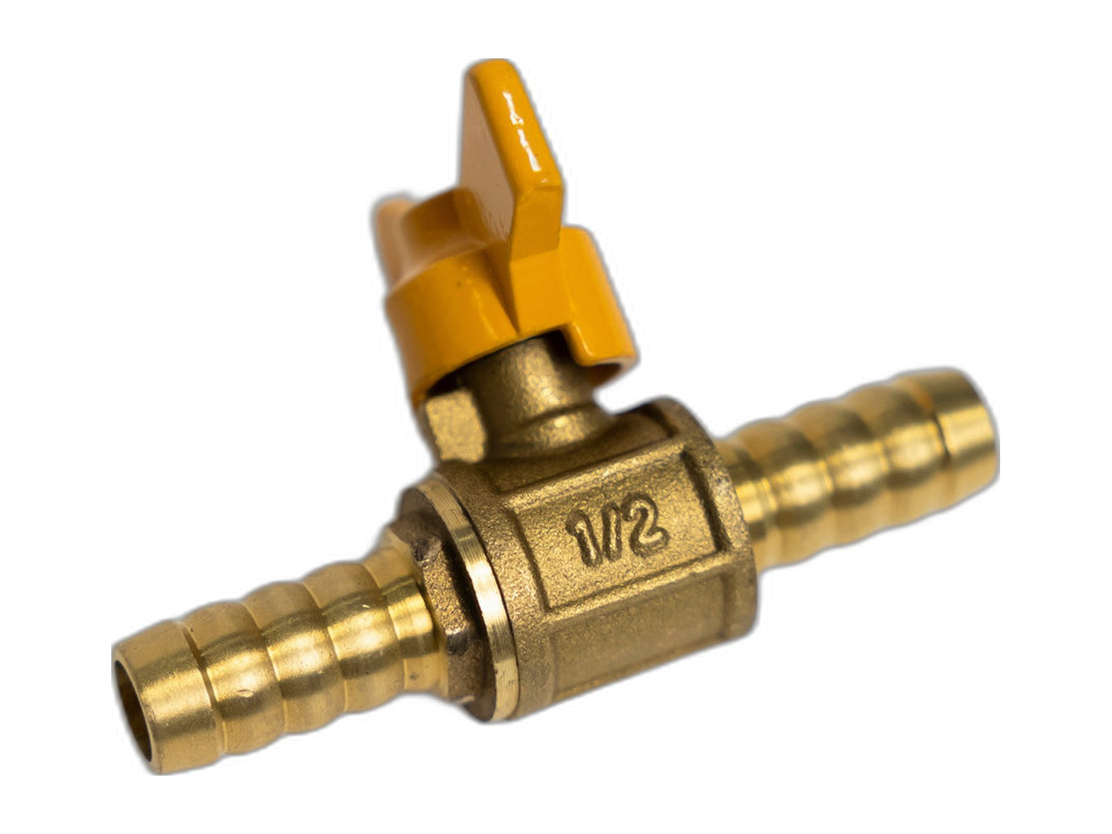 gas valve on white background