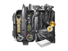 21 in 1 survival gear and camping kit case
