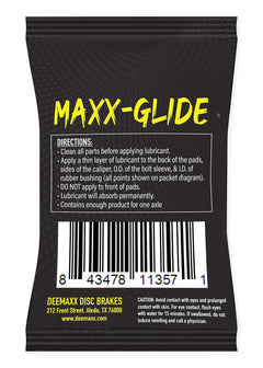 DeeMaxx MAXX Glide silicone caliper grease box of 10 packets, view 2