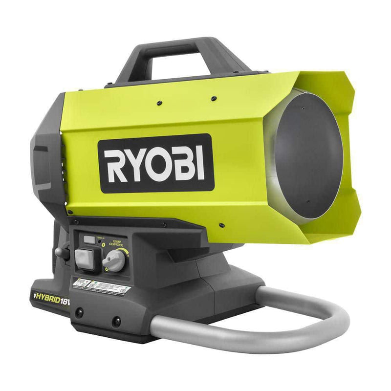 RYOBI ONE+ 18V hybrid forced air propane heater