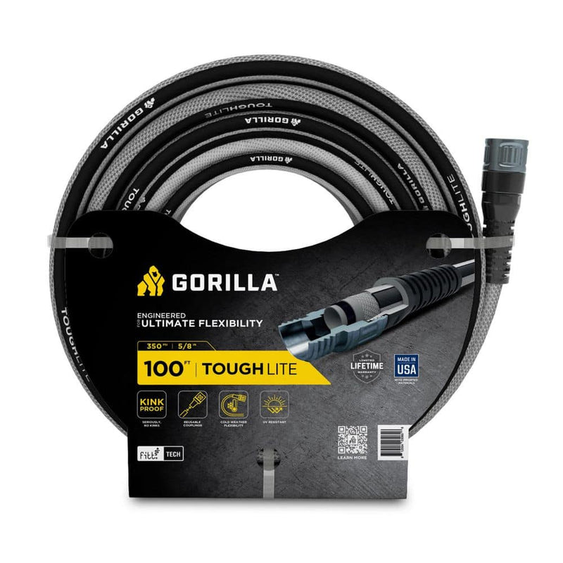 Gorilla ToughLite garden hose, 100 ft