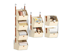 4 tier collapsible hanging closet organizer RV