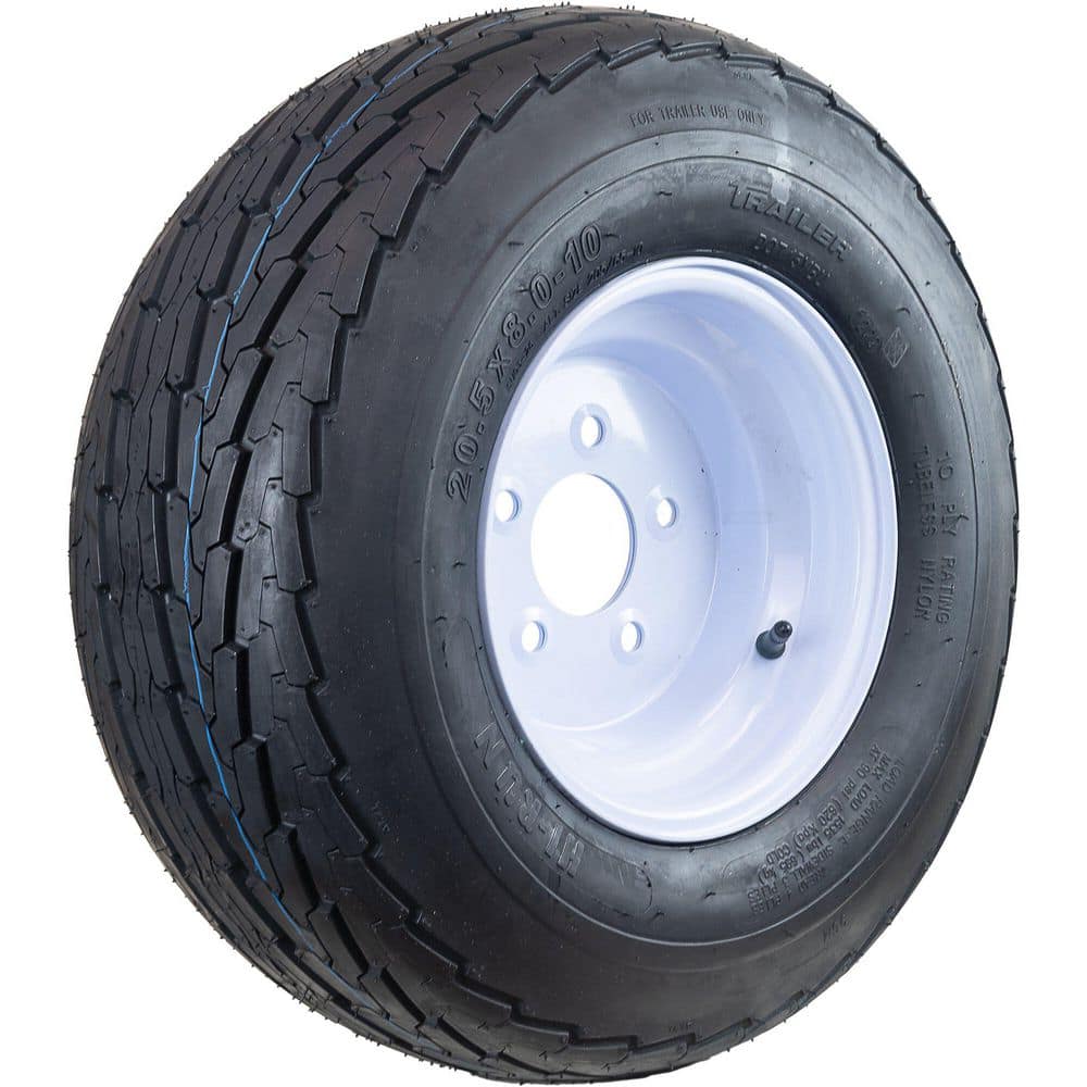 Hi-Run 20.5x8-10 10-ply trailer tire and wheel