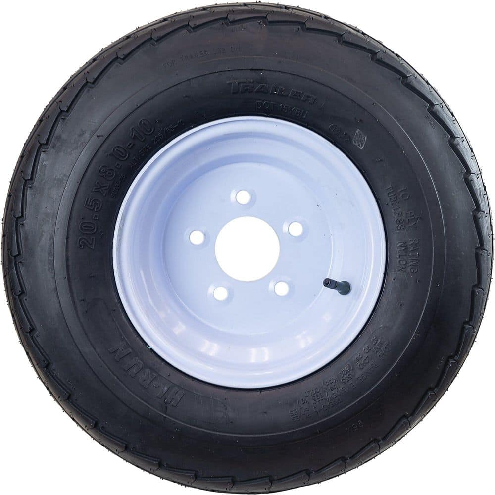 Hi-Run 20.5x8-10 10-ply trailer tire and wheel