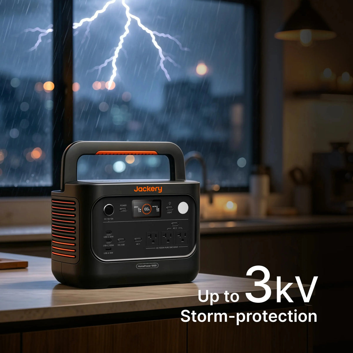 Jackery HomePower 1000 v2 portable power station front view