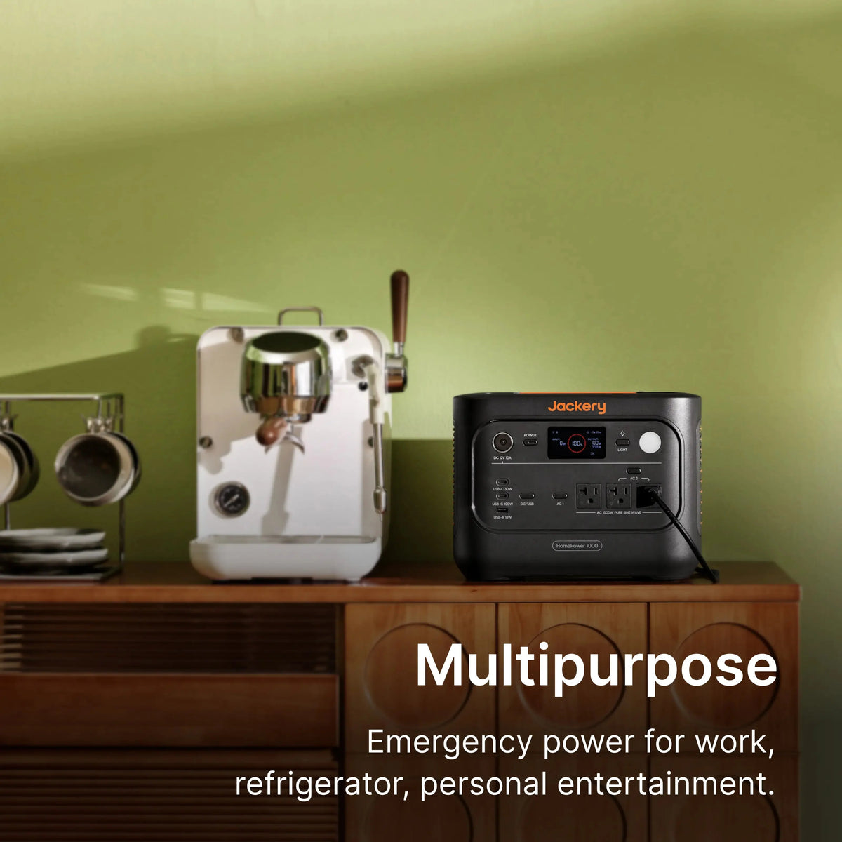 Jackery HomePower 1000 v2 portable power station front view