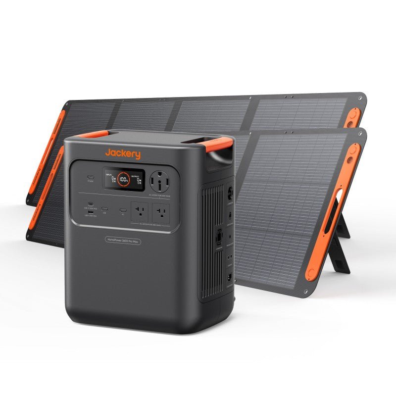 Jackery Solar Generator HomePower 3600 Pro Max Bundle — Jackery power station and solar bundle