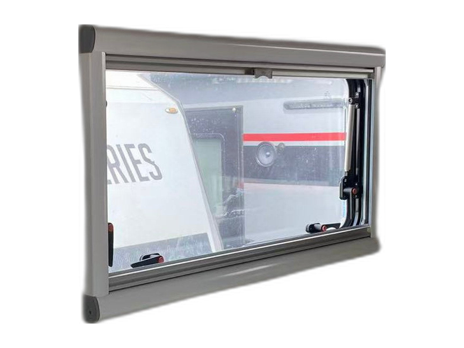 hq17 bunk dinette shower wall on white background