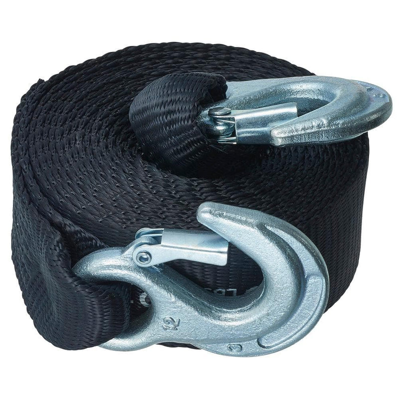 Tow strap with hooks 2 in. x 15 ft