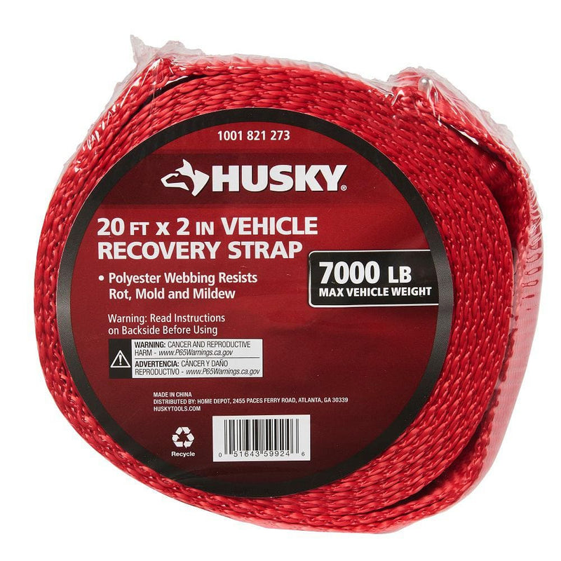 Vehicle recovery strap 20 ft